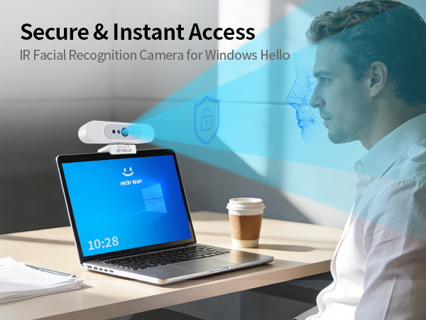 windows hello webcam 4k facial recognition ir camera