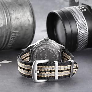 20mm 22mm Quick Released Nylon Watch Band with Stainless Steel Buckle