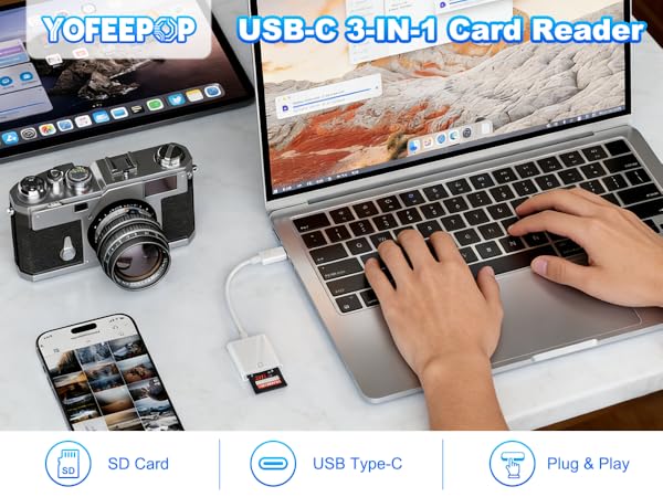 USB C SD Memory Card Reader