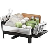 BOOSINY Stainless Steel Dish Drying Rack, Dish Racks for Kitchen Counter, Rust Proof Dish Drainer...