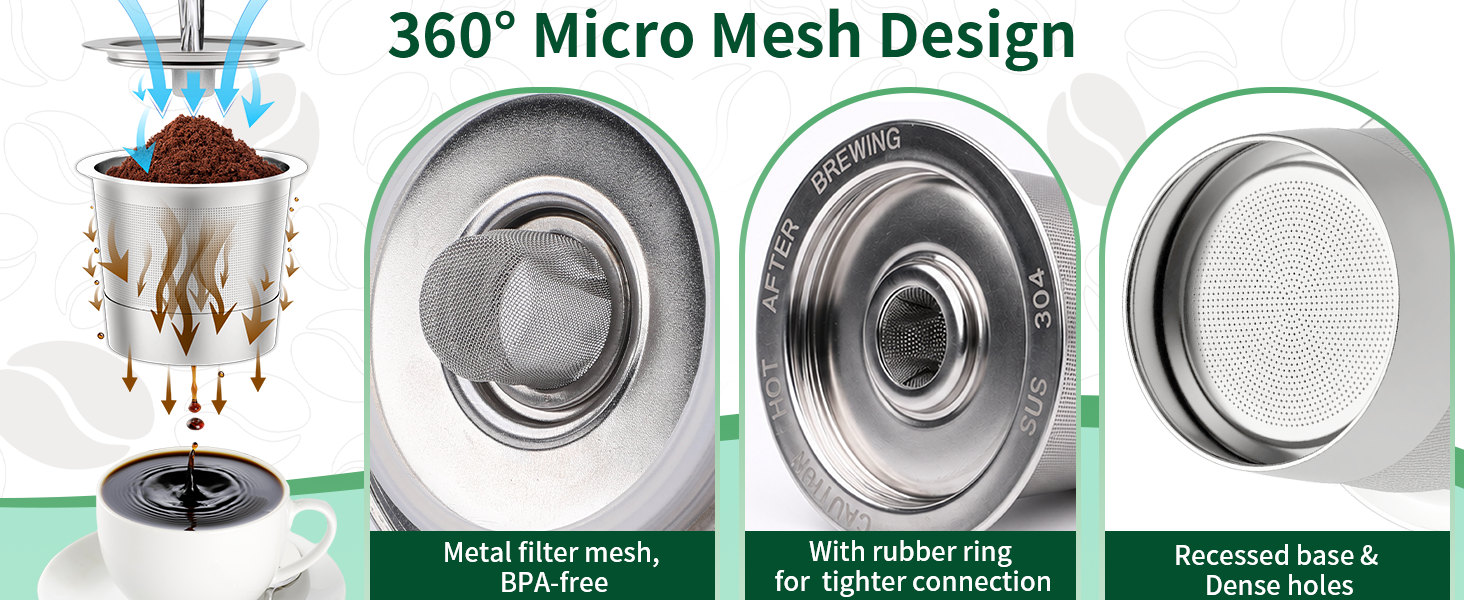 stainless steel coffee pod