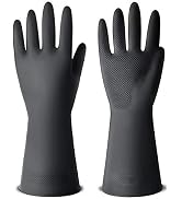 ThxToms Dishwashing Gloves, 3 Pairs Reusable Latex Cleaning Gloves for Housework, Kichen, Bathroo...