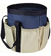 BLIRITEL Garden Tool Organizer, Waterproof Garden Tool Tote Bag with 6 Side Pockets, Outdoor Gard...
