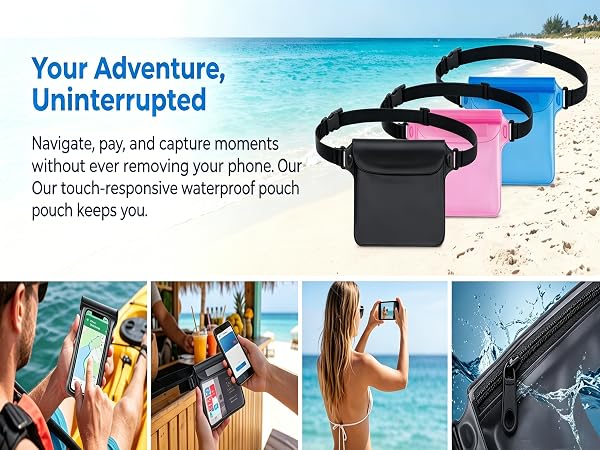 Waterproof Pack,Phone Pouch Dry Bag for Passport Wallet Purse,Floating Waterproof Bags for Travel