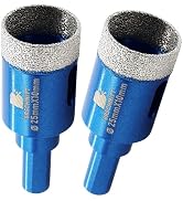 1 Inch Diamond Drill Bits Glass Hole Saw Drill Bit for Glass Porcelain Tile Ceramic Marble Drilli...