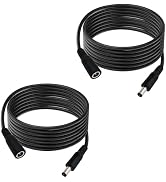 16.4FT DC Power Extension Cable 5.5mmx2.1mm 18AWG Male to Female 12V Extension Cable for CCTV Sur...