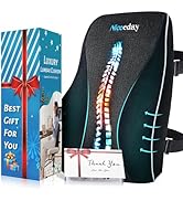 Lumbar Support Pillow for Office Chair Car, Gaming Chair Lower Back Pain Relief Memory Foam Cushi...