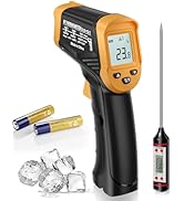 Eventek Infrared Thermometer Gun, Laser Thermometer Temperature Gun -58°F to 1112°F, IR Temp Gun ...