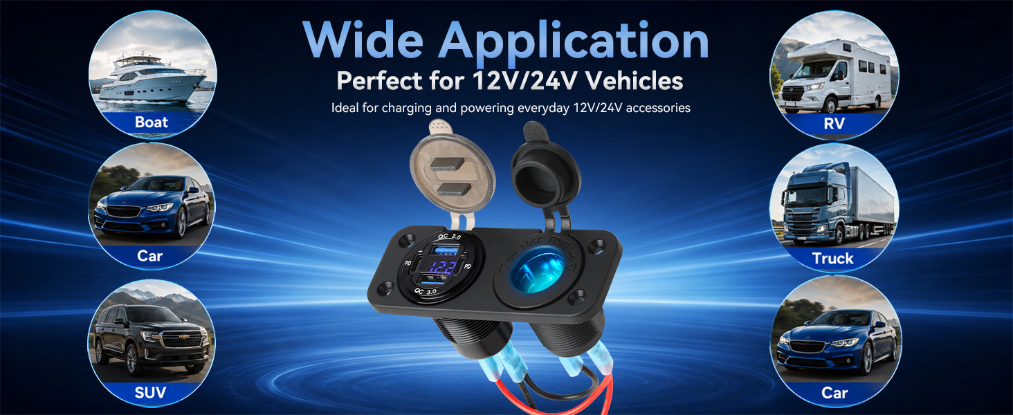 usb cigarette lighter socket