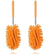 Microfiber Duster for Cleaning, Dusters with Telescoping Extension Pole, Extendable Washable Mini...