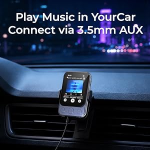 Running Walking Gym MP3 Player with Bluetooth Clip Long Battery Life Travel Wireless Audio Player