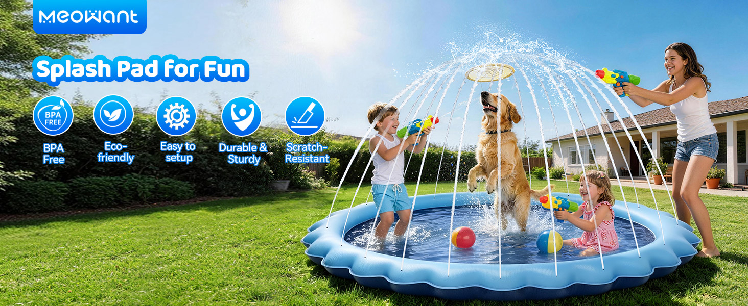 Meowant Splash Pad, Dog Pool