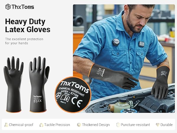 Long Rubber Gloves