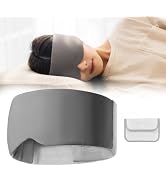 Naturehike Sleep Eye Mask for Men & Women, 360° Wide Blackout Adjustable Travel Sleeping Mask wit...