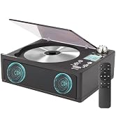 M-Amazup CD Player Portable, Desktop CD Players for Home with Cable and Adapter, Dual Speakers, S...
