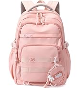 YJMKOI Large capacity Backpack for Teen Girls Aesthetic Student Schoolbag Middle School Girls Bac...