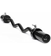 CAP Barbell 47-Inch Olympic EZ Curl Bar for 2-Inch Weight Plates | Multiple Options