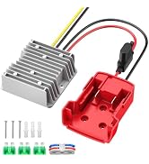 Kzreect 18V to 12V Step-Down Converter Compatible with Milwaukee 18V Battery, DC 12V 20A 240W Vol...