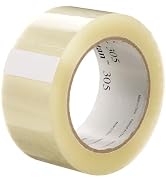 3M Tartan Box Sealing Tape 305, Clear, Light Duty, Durable, 1.88 in x 109.36 yds (48 mm x 100 m),...