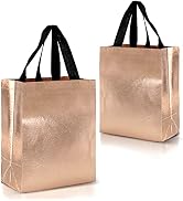 Nush Nush Rose Gold Gift Bags Medium Size - Set of 12 Reusable Rose Gold Gift Bags With Handles -...