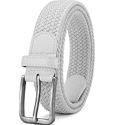 DOOPAI Braided Stretch Belt for Men, Elastic Woven Belt, casual Fabric Golf Belt, 1 3/8" for golf...