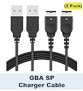 Funturbo GBA SP Charger Cable, Gameboy Advance SP Charging Cord NDS Charger Cord for Original Nin...