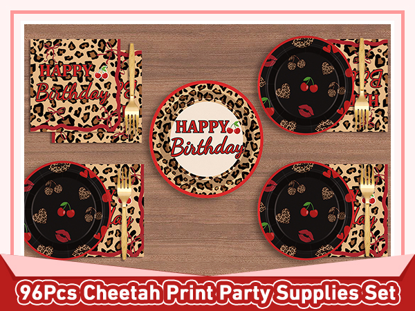 Cheetah Print Party Supplies