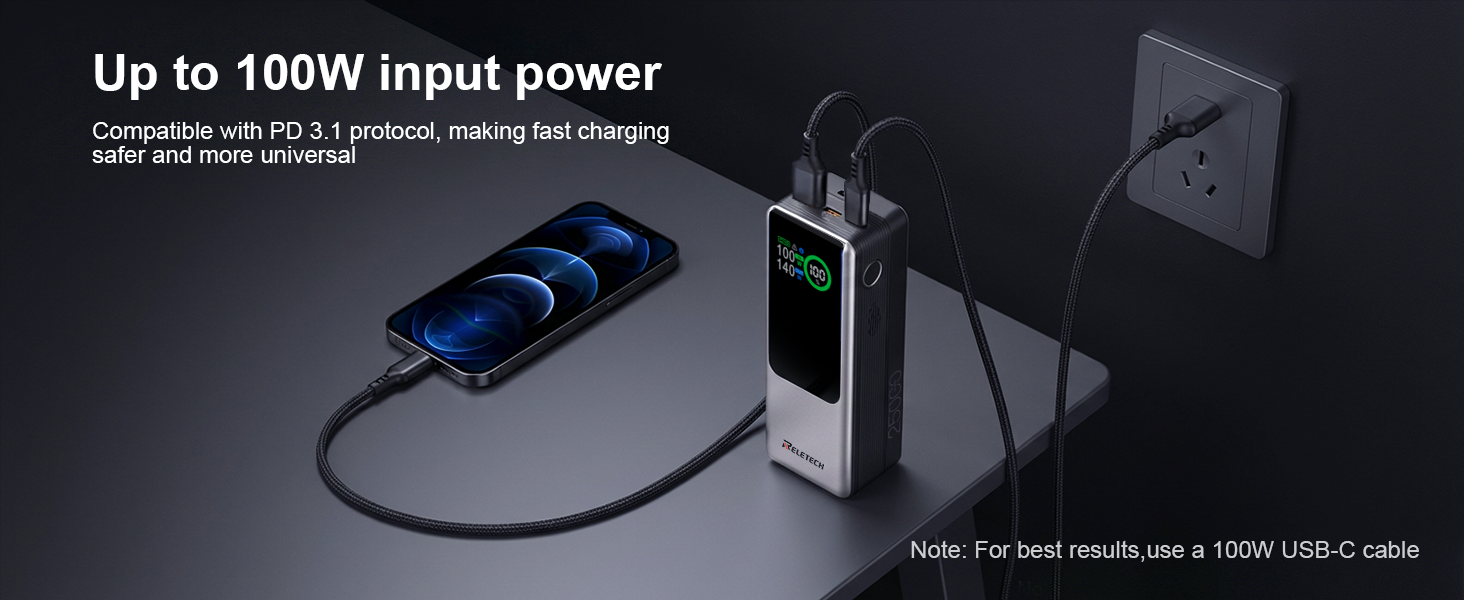 100W