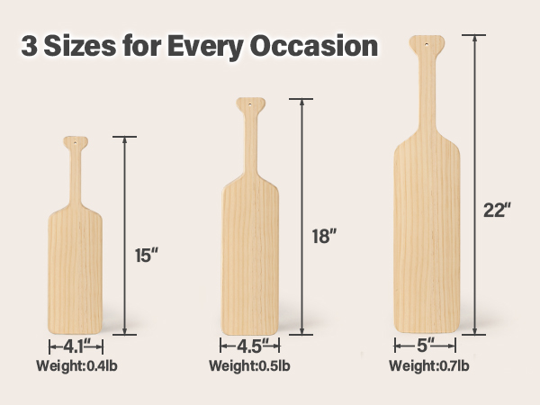 3 sizes for every occasion