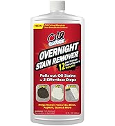 Overnight Stain Remover for Cleaning Oil Stains on Concrete, Driveway, Pavers & Garage Floors,Whi...