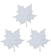 3Pcs Fall Leaf Mould Coaster Silicone Mould for Thanksgiving Cup Mats Decor Silicone Molds Epoxy ...