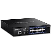 TRENDnet 12-Port 10G Layer 2 Managed SFP+ Switch, TL2-F7120, 12 x 10G SFP+ Ports, 240Gbps Switchi...