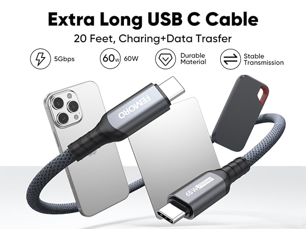 20 Feet, Charing+Data Trasfer