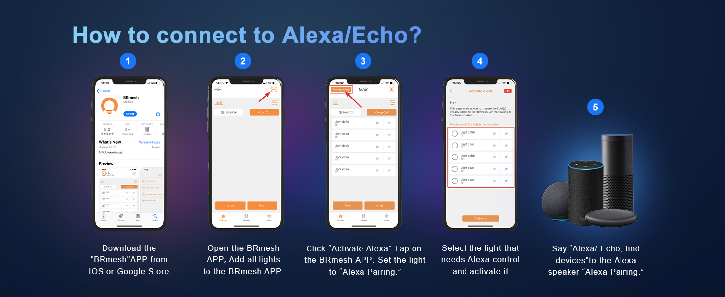 One-step connection Alexa/APP