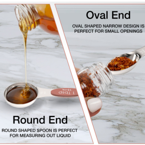 Oval and Round Shaped Measuring Spoons