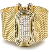UNY Austrian Pave Crystals Designer Inspired Personality Bracelets Alloy Bangle Jewelry Antique J...
