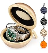 HELMDY Single Watch Storage Box: Portable Travel Watch Case and Watch Box Organizer 1 Slot for Me...
