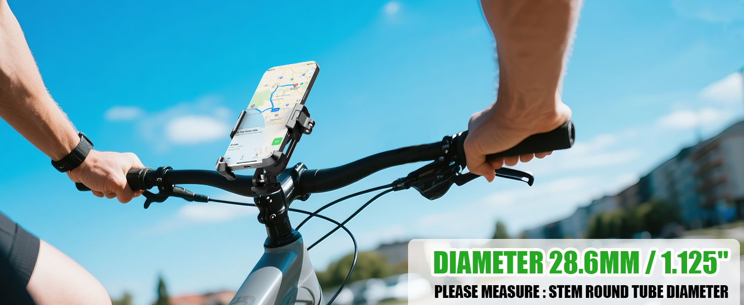 Universal bicycle phone holder