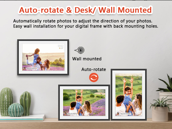 32GB FRAMEO 10.1 Inch Smart WiFi Digital Photo Frame