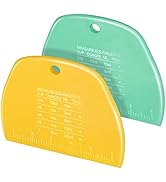 Teenitor 2 Pieces Dough Scraper Food safe Plastic Dough Cutter Bench Scraper,Cutter Multipurpose ...