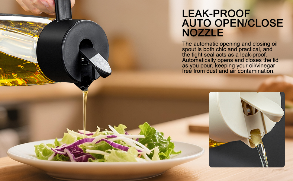 leakproof oil dispenser bottle for kitchen