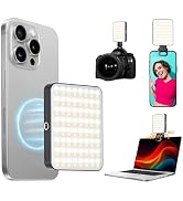 Magnetic Selfie Light for Cell Phone, gliship 128 Led Selfie Light Compatible with Magsafe Rechar...