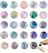 Fridge Magnets, 24 Pcs Marble Refrigerator Magnets for Whiteboard, Magnet for Fridge,Decorative S...