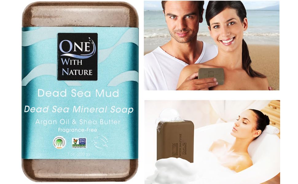 One With Nature Dead Sea Mineral Mud Soap