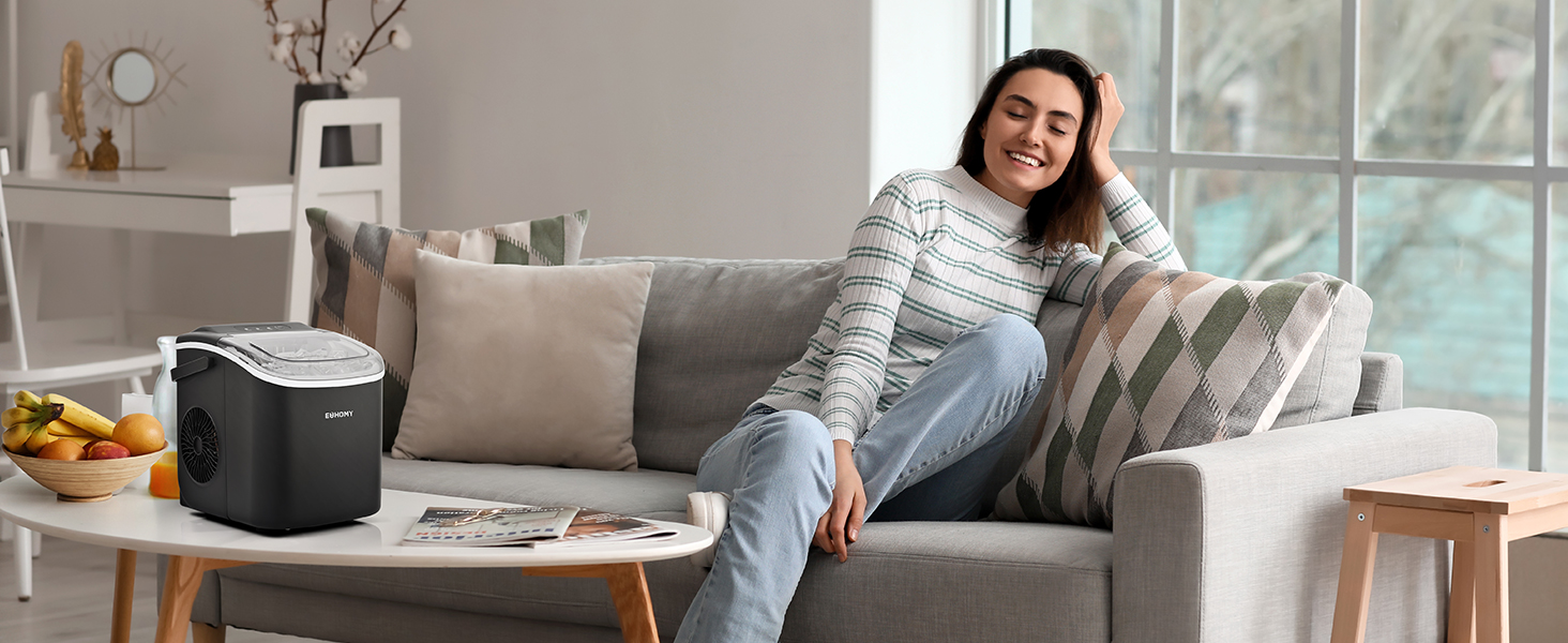 EUHOMY Countertop Ice Maker