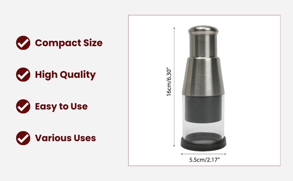 Pressed Garlic Chopper Stainless Steel