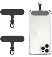 MoKo 2 Pack Phone Tether Tab, Rotatable 360° Phone Lanyard Patch, Polyester Phone Strap Replaceme...