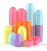HDLNKAK Easter Eggs, 2.3 inch, 48 Pack Vibrant Fillable Plastic Easter Eggs, Easter Eggs Empty, C...