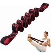Stretch Bands for Exercise: 8-Section Elastic Exercise Band with Loops, Flexibility Stretching St...