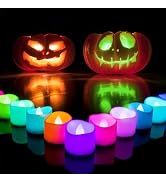 Homemory Multi Color Changing Tea Lights Candles Battery Operated, LED Holiday Candles Tealights ...
